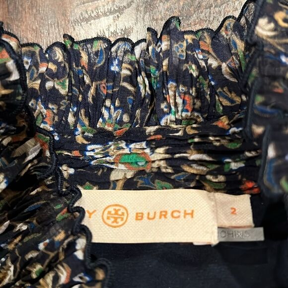 Tory Burch Deneuve Floral-Print Soleil Dress like new size 2 - Picture 4 of 10